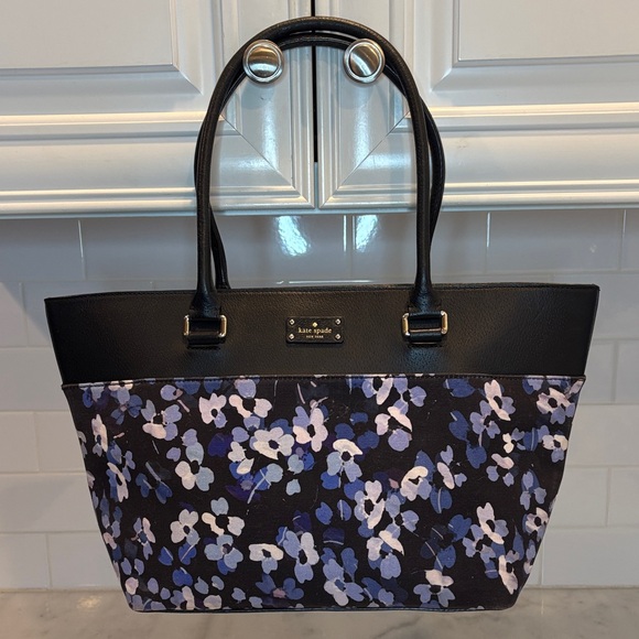 Kate Spade Purse Grove St Margareta Tote Blue Floral Bag